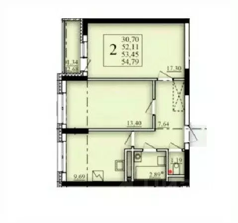 2-к кв. Башкортостан, Уфа Затон-Восточный жилрайон, Паруса жилой ... - Фото 1