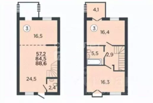 Таунхаус в Липецкая область, Липецкий муниципальный округ, с. Ленино ... - Фото 2