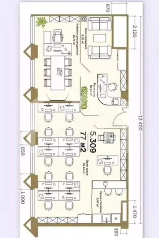 Офис в Москва проезд Жуков, вл8 (77 м) - Фото 2