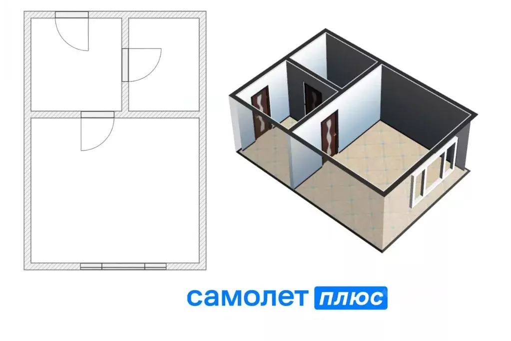 Студия Кемеровская область, Кемерово ул. Нахимова, 258 (24.4 м) - Фото 1