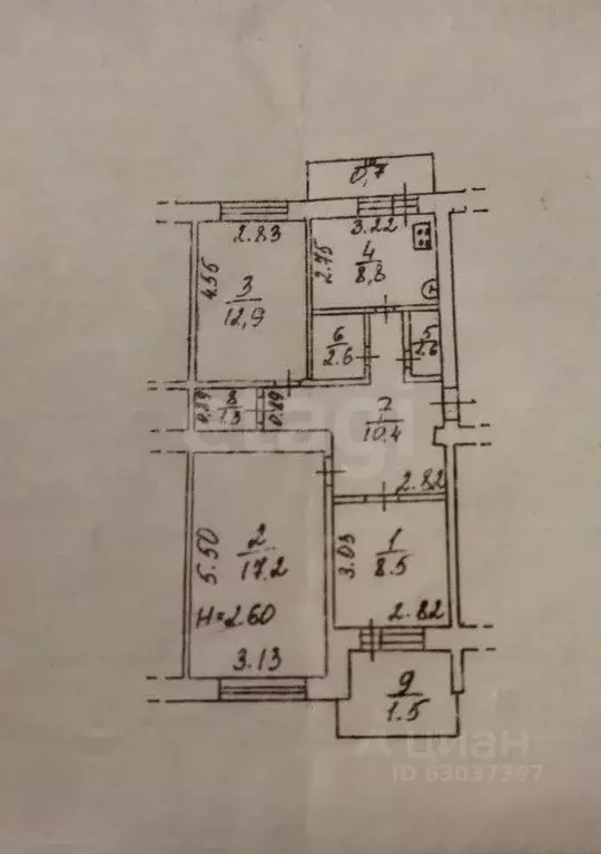 3-к кв. Краснодарский край, Горячий Ключ ул. Ленина, 211 (63.3 м) - Фото 1