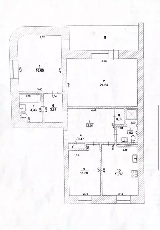 3-к. квартира, 91,5 м, 2/4 эт. - Фото 0