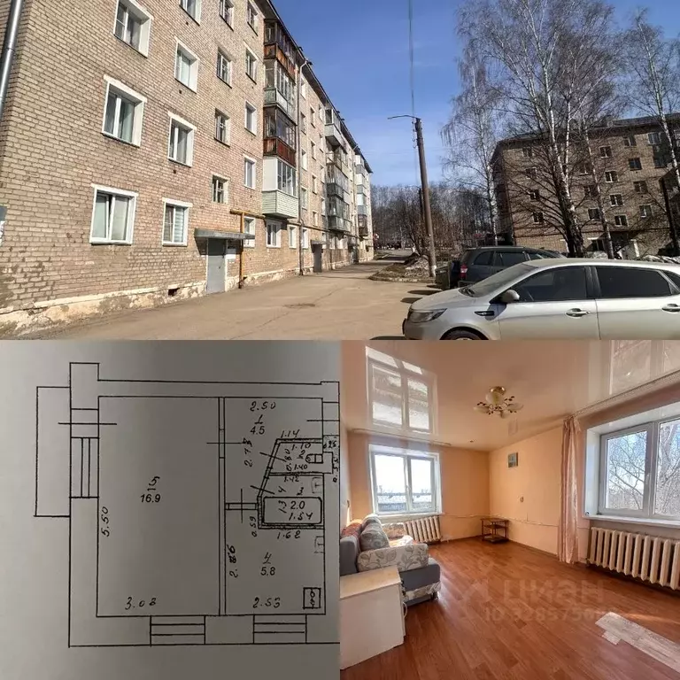 1-к кв. Кировская область, Киров Советская ул., 13 (30.3 м) - Фото 1