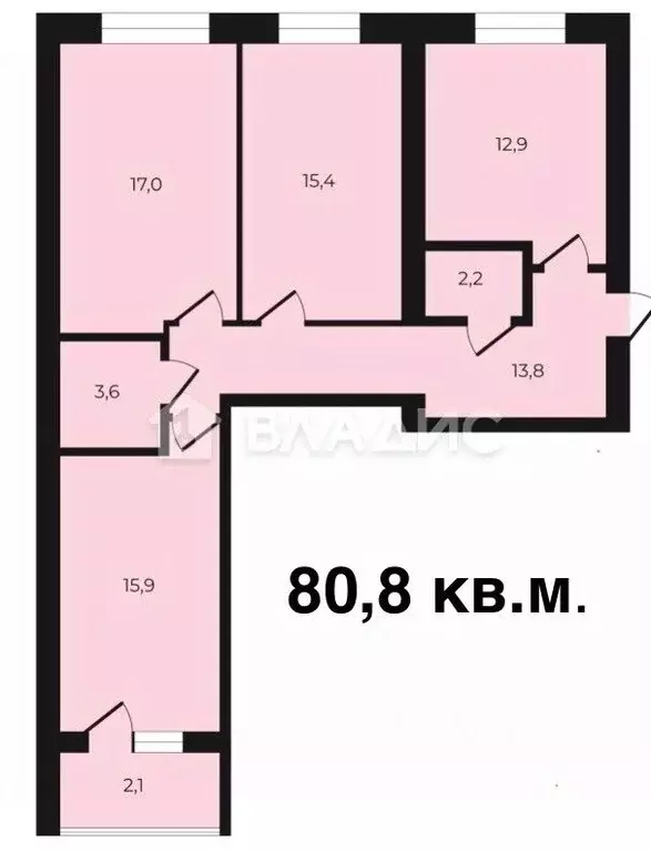 3-к кв. Нижегородская область, Нижний Новгород ул. Боевой Дружины, 1 ... - Фото 2