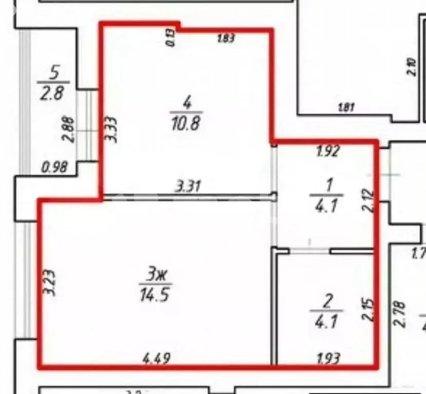 Квартира-студия: Калининград, Арсенальная улица, 33 (33.5 м) - Фото 1