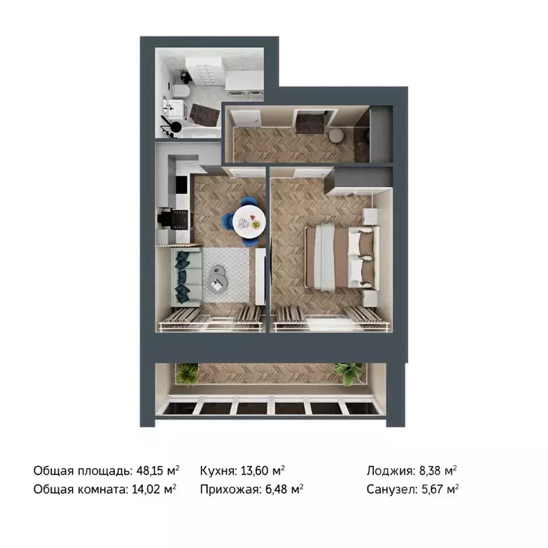 1-к кв. Марий Эл, Йошкар-Ола городской округ, с. Семеновка ул. ... - Фото 1