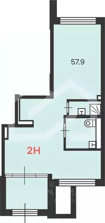 Помещение свободного назначения в Москва ул. Демьяна Бедного, 17 (58 ... - Фото 2