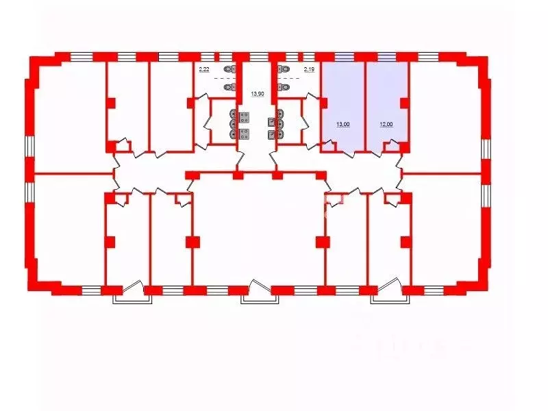 Комната Санкт-Петербург Оборонная ул., 29 (25.0 м) - Фото 1