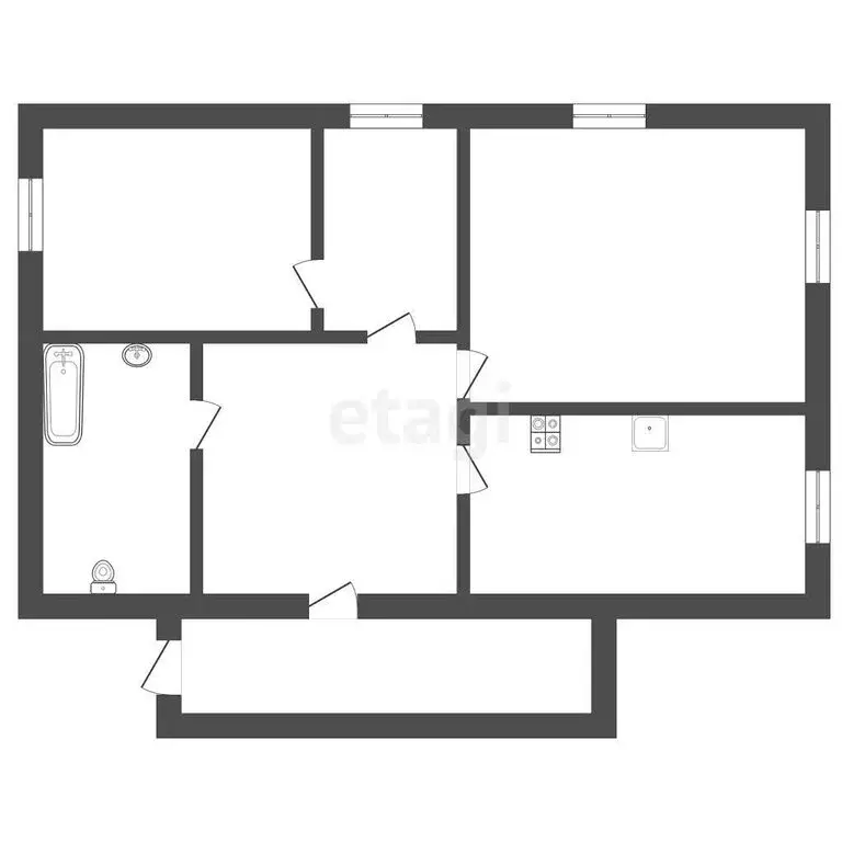 Дом в Ишим, 1-й Восточный переулок (64.3 м) - Фото 1