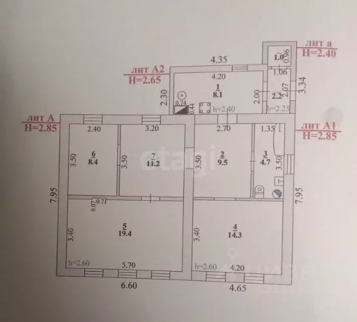 Дом в Липецкая область, Липецкий муниципальный округ, с. Ситовка ул. ... - Фото 1