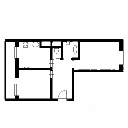 2-к кв. Санкт-Петербург ул. Плесецкая, 10 (46.0 м) - Фото 2