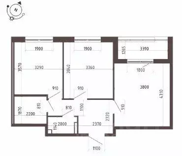 2-к кв. Санкт-Петербург пос. Шушары, ул. Соколиная, 5 (57.3 м) - Фото 1
