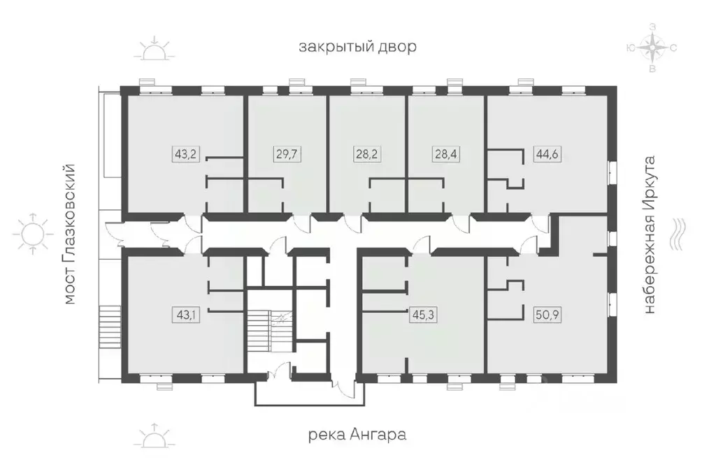 1-к кв. Иркутская область, Иркутск Затон кв-л, Затон жилой комплекс ... - Фото 2