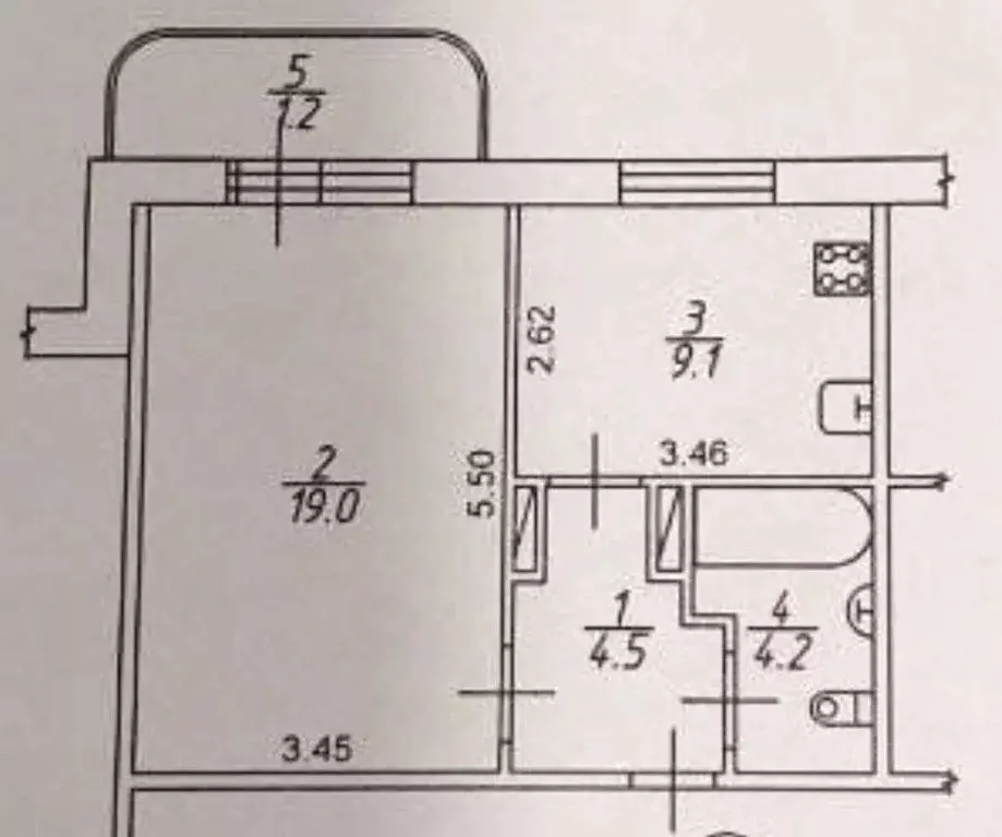 1-к кв. Омская область, Омск ул. Завертяева, 18к1 (36.8 м) - Фото 2