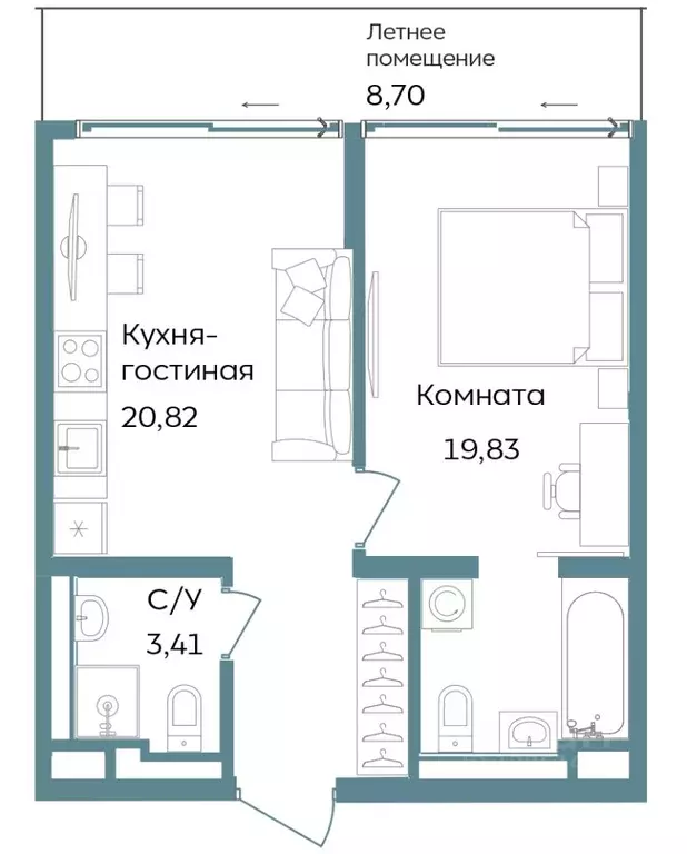 2-к кв. Крым, Саки ул. Морская (52.76 м) - Фото 1