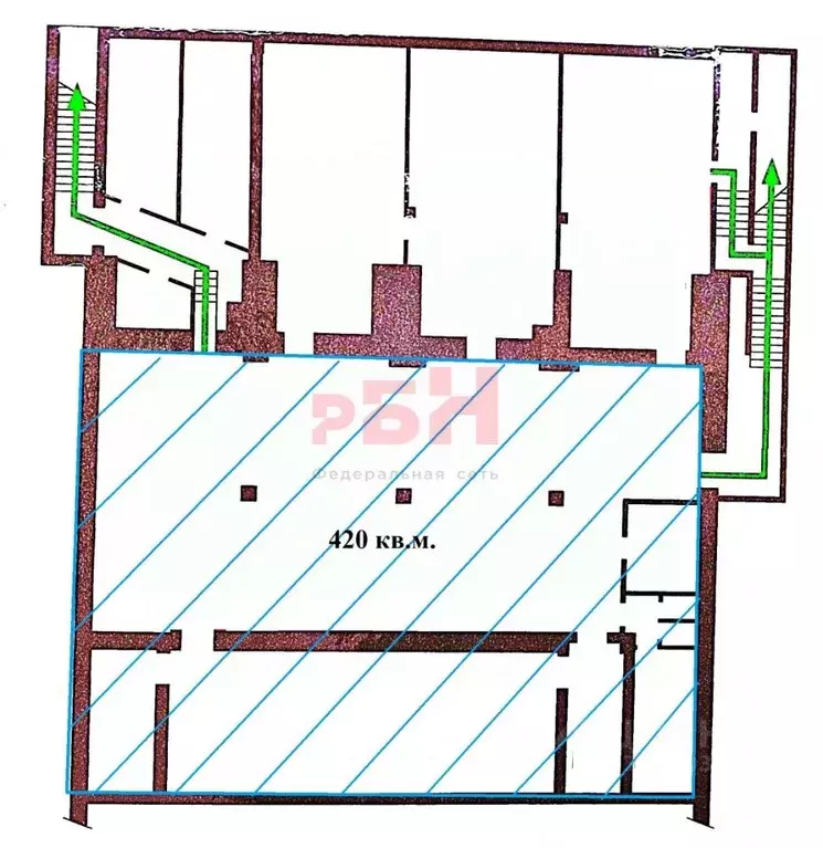 Торговая площадь в Пензенская область, Пенза просп. Победы (420 м) - Фото 2