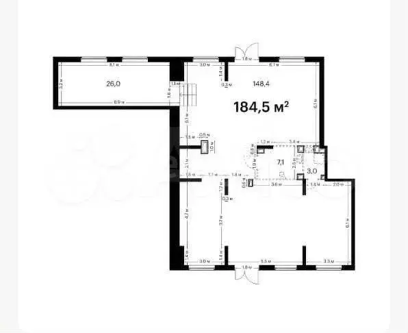 Сдам помещение свободного назначения, 184.5 м - Фото 0