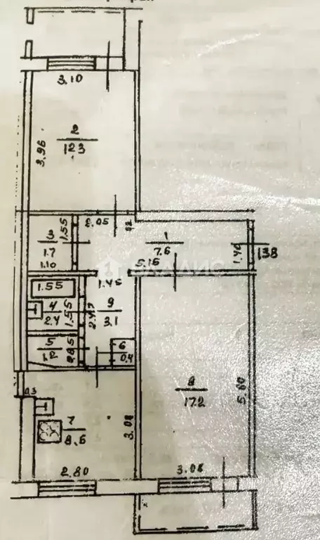 2-к кв. Башкортостан, Уфа Черниковская ул., 54 (54.5 м) - Фото 1