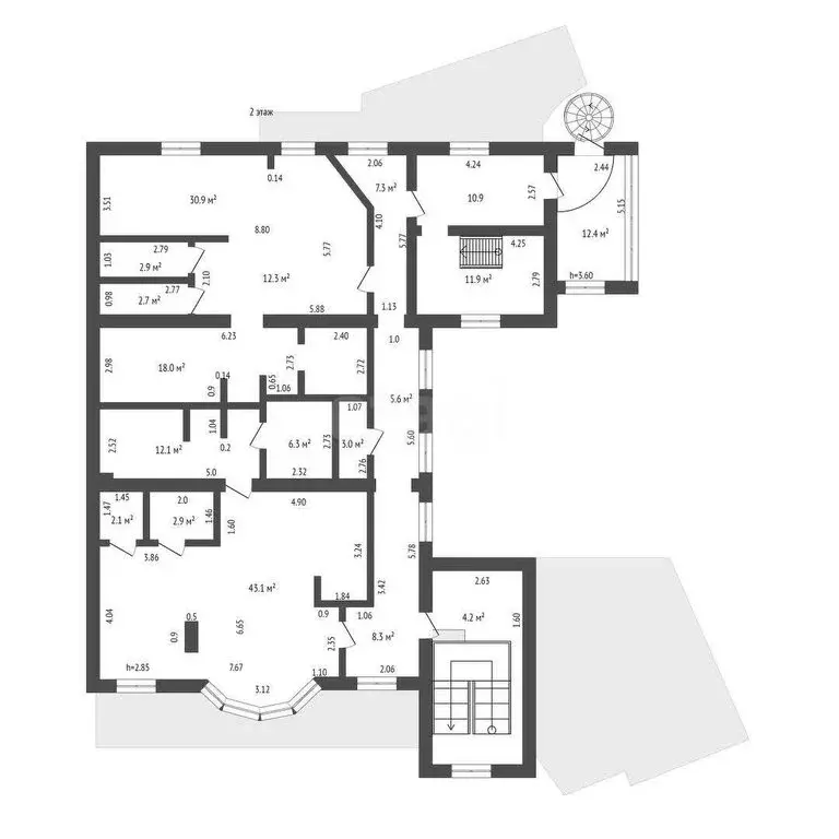 Помещение свободного назначения (850 м) - Фото 2