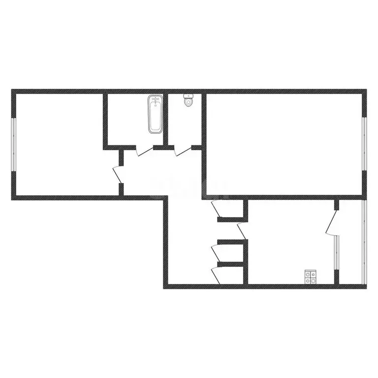 2-комнатная квартира: Черкесск, Магазинная улица, 26 (52.6 м) - Фото 2