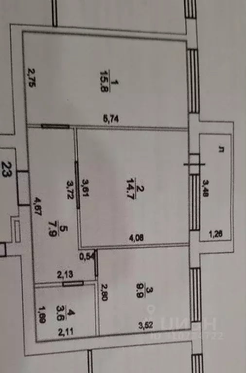 2-к кв. Ульяновская область, Ульяновск ул. Генерала Мельникова, 1 ... - Фото 0