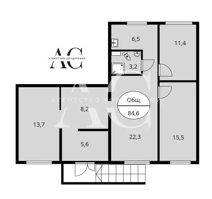 Помещение свободного назначения (84.6 м) - Фото 2
