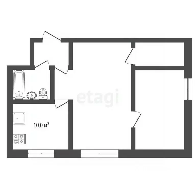 2-к кв. Тюменская область, Уватский муниципальный округ, пос. Демьянка ... - Фото 1