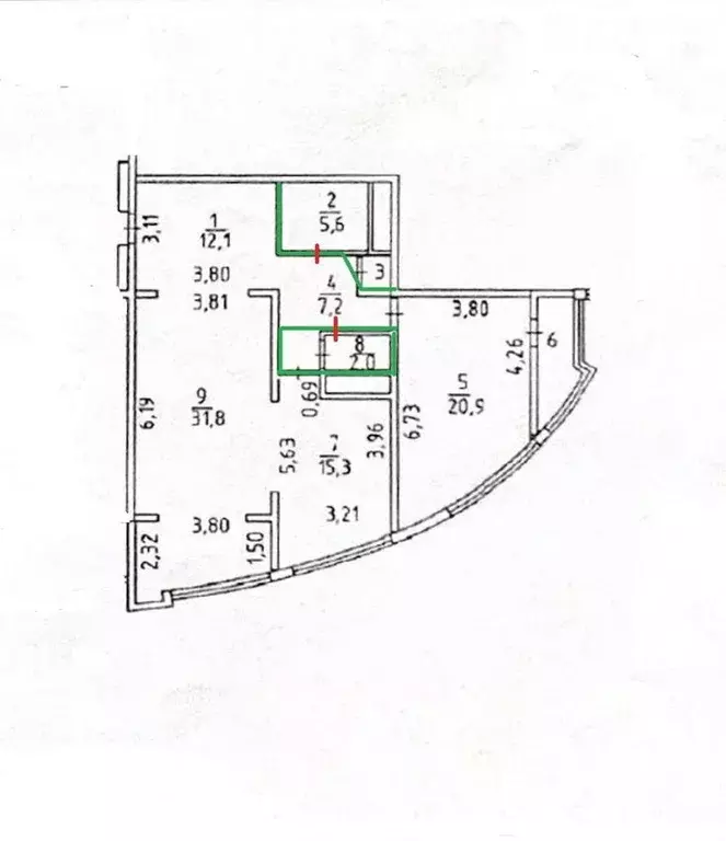 2-к кв. Крым, Симферополь ул. Набережная имени 60-летия СССР, 75П ... - Фото 2