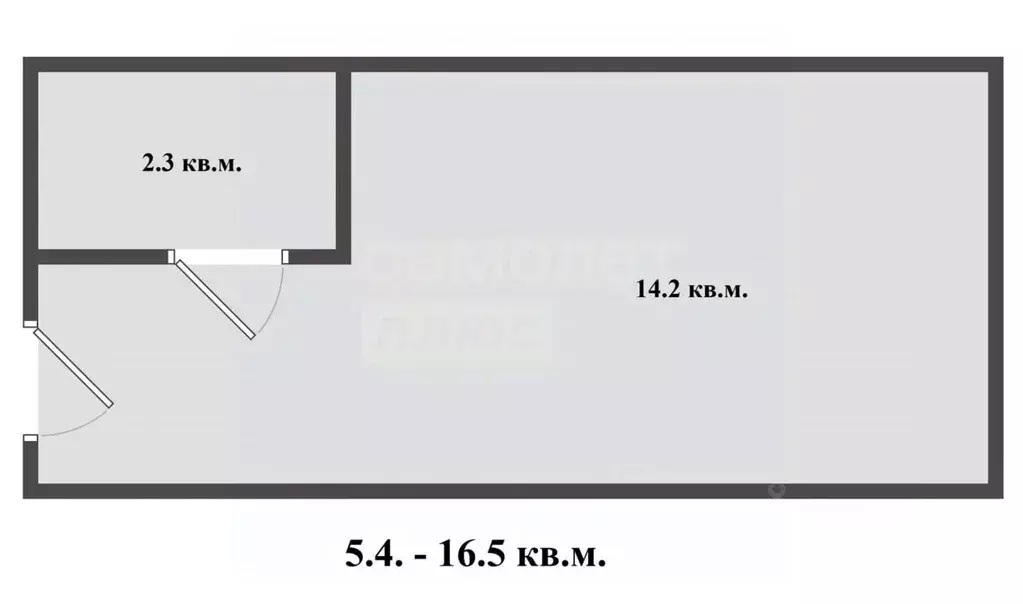 Студия Оренбургская область, Оренбург Степная ул., 68 (16.5 м) - Фото 2