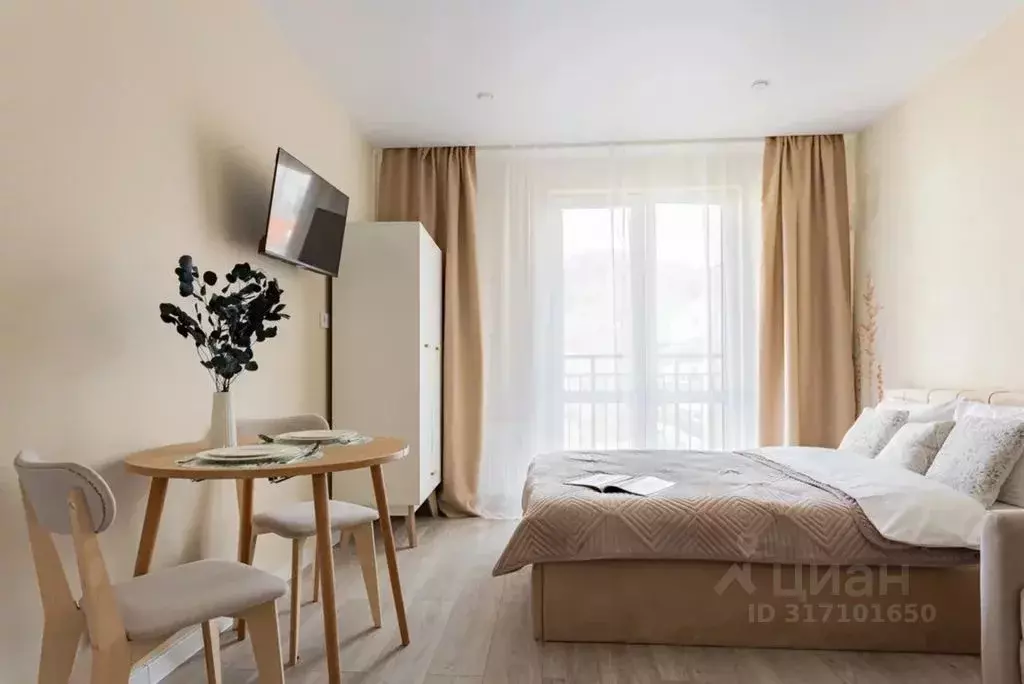Студия Краснодарский край, Сочи ул. Искры, 88к3 (25.0 м) - Фото 1