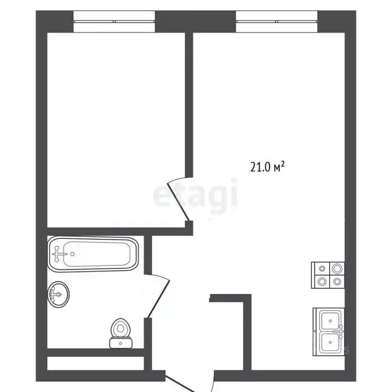 2-к кв. Москва ул. Добролюбова, 8к1 (33.0 м) - Фото 2