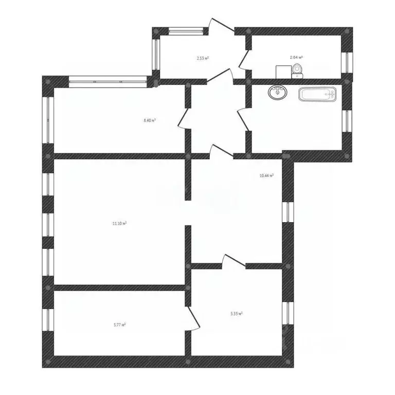 Дом в Белгородская область, Валуйки пер. Кирова, 3 (92 м) - Фото 2