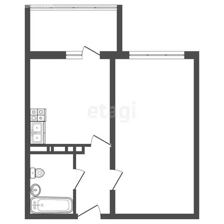 1-комнатная квартира: Воронеж, улица Артамонова, 22Л (41.8 м) - Фото 1