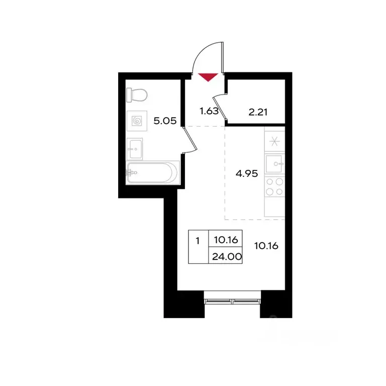 1-к кв. Пермский край, Пермь ДКЖ мкр, Уникум на Энгельса жилой ... - Фото 1