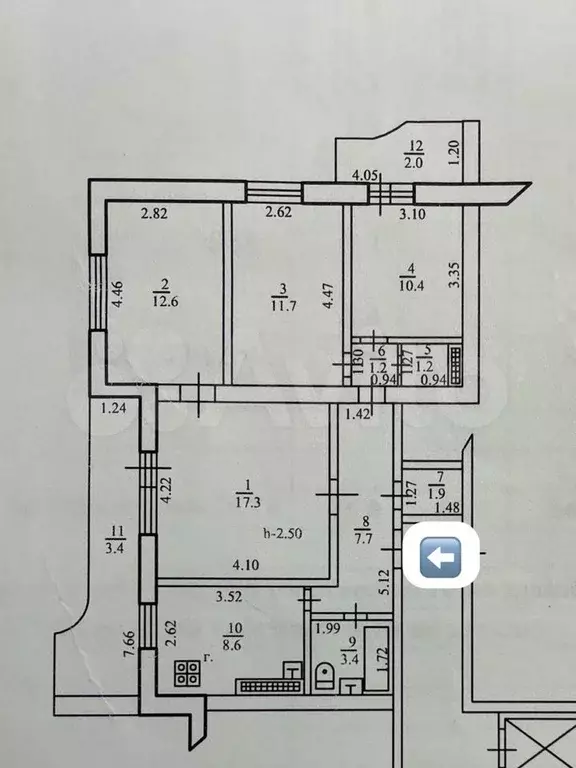 4-к. квартира, 81,4 м, 8/10 эт. - Фото 0