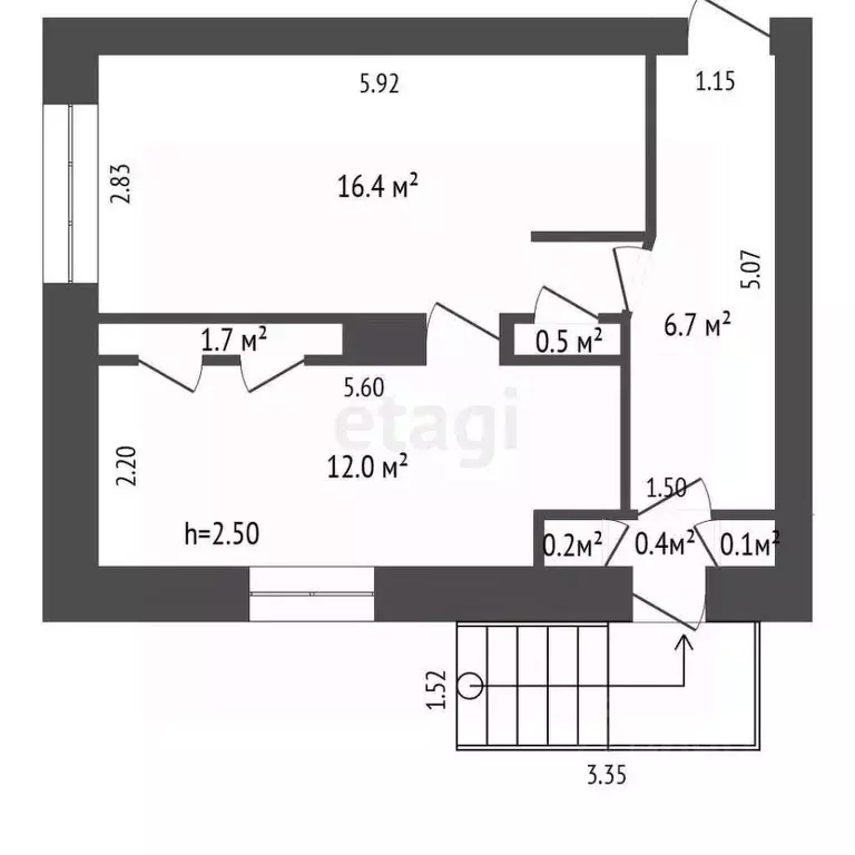 Офис в Башкортостан, Стерлитамак ул. Дружбы, 62 (38 м) - Фото 2