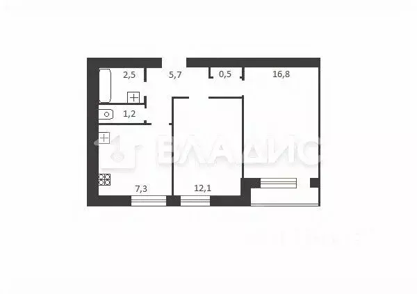 2-к кв. Нижегородская область, Нижний Новгород ул. Веденяпина, 1В ... - Фото 2