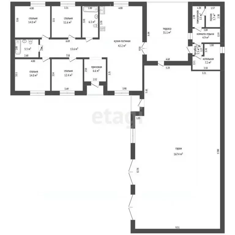 Дом в Тюменская область, Тюменский муниципальный округ, д. Паренкина ... - Фото 2