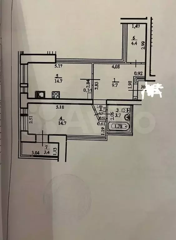 2-к. квартира, 49 м, 5/10 эт. - Фото 0