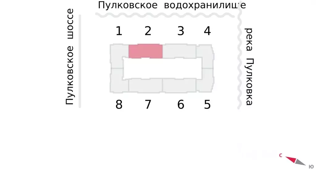Студия Санкт-Петербург пос. Шушары, Пулково Лэйк жилой комплекс (24.5 ... - Фото 2