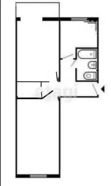 2-комнатная квартира: Южно-Сахалинск, улица имени Космонавта Поповича, ... - Фото 1
