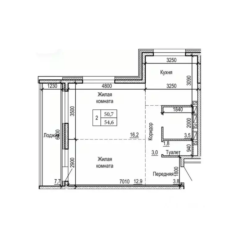 2-к кв. Приморский край, Владивосток На Черняховского жилой квартал,  ... - Фото 2