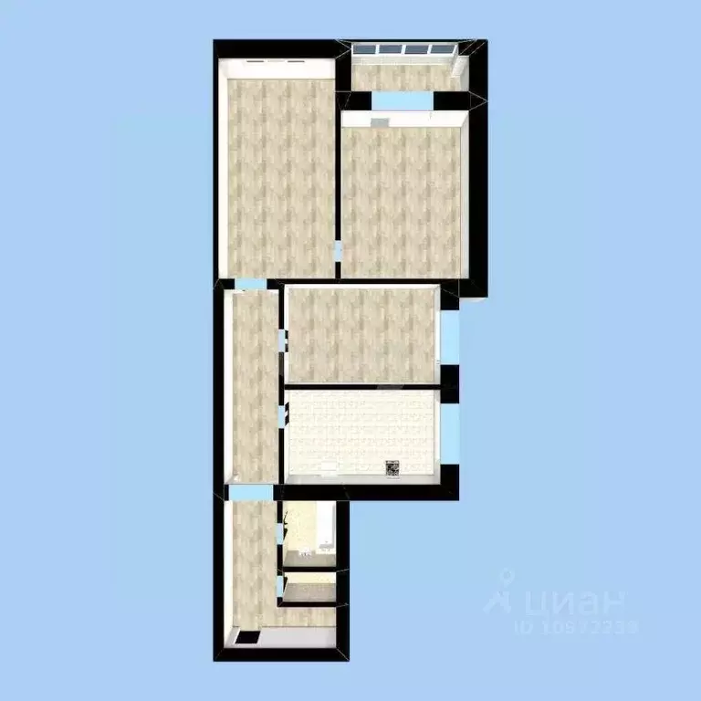 3-к кв. Башкортостан, Стерлитамак ул. Худайбердина, 224 (75.4 м) - Фото 1