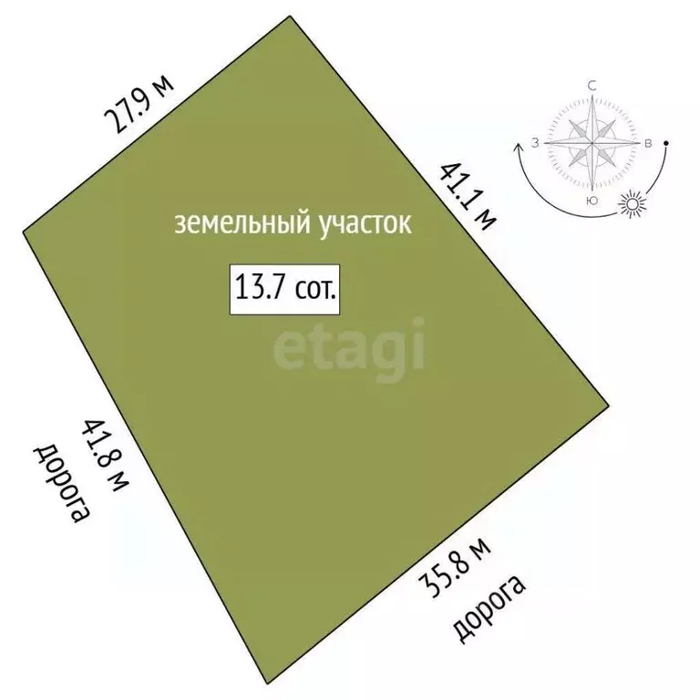 Участок в Тюменская область, Тюменский муниципальный округ, с. Луговое ... - Фото 2