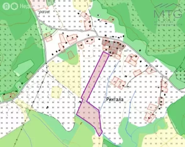 Участок в Ринтала, Выборгская улица (1355 м) - Фото 1