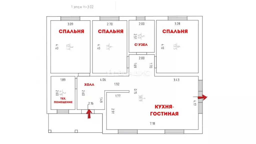Дом в Калининградская область, Гурьевск ул. Кронштадтская (100 м) - Фото 2