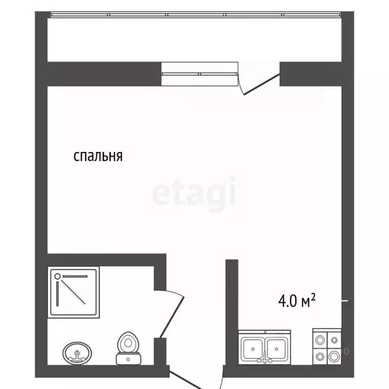 Студия Крым, Ялта ул. Дражинского, 45А (36.5 м) - Фото 1