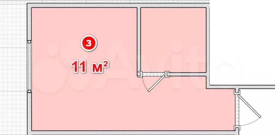 Квартира-студия, 11 м, 1/12 эт. - Фото 0