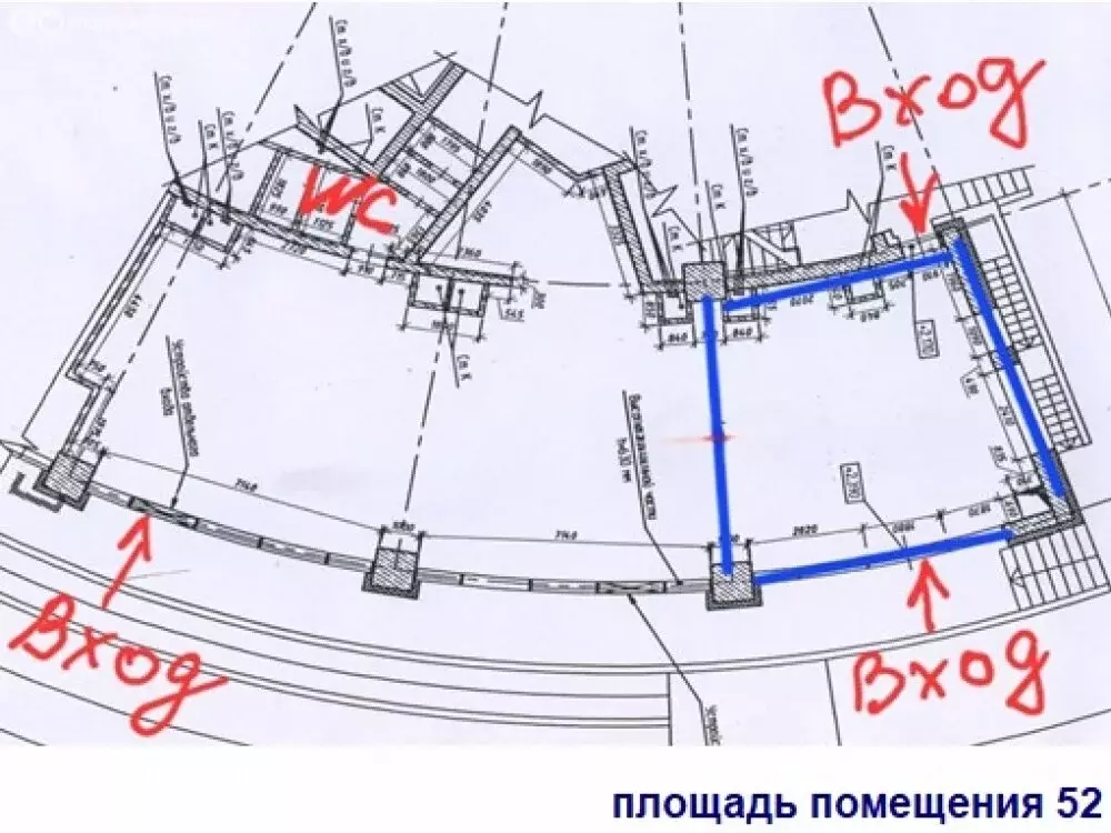 Помещение свободного назначения (52 м) - Фото 1
