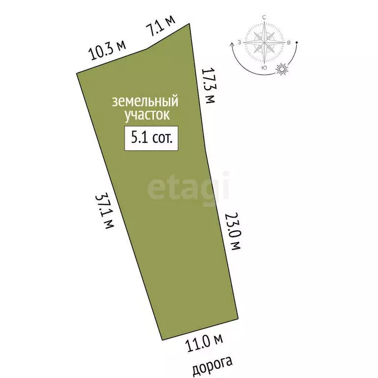 Участок в Нижняя Тавда, улица Прокопьева (5.09 м) - Фото 1